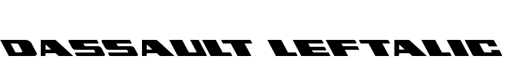 Dassault Leftalic Font Image