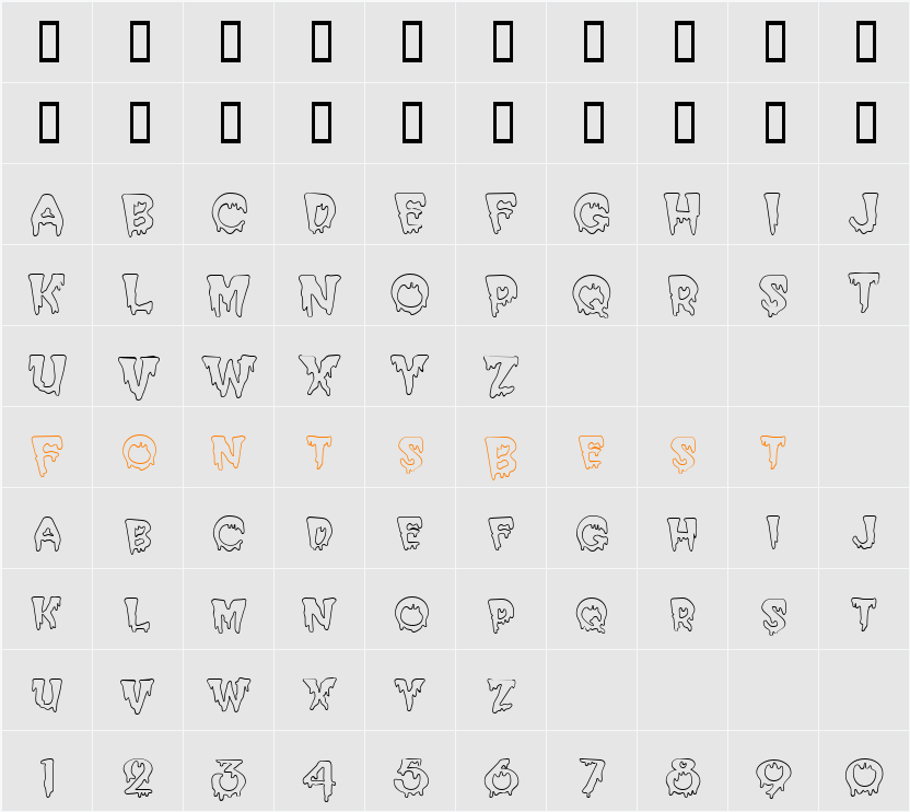 Creepy Hollow Character Map