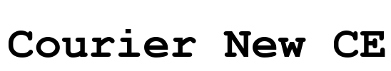 Courier New CE Font Image