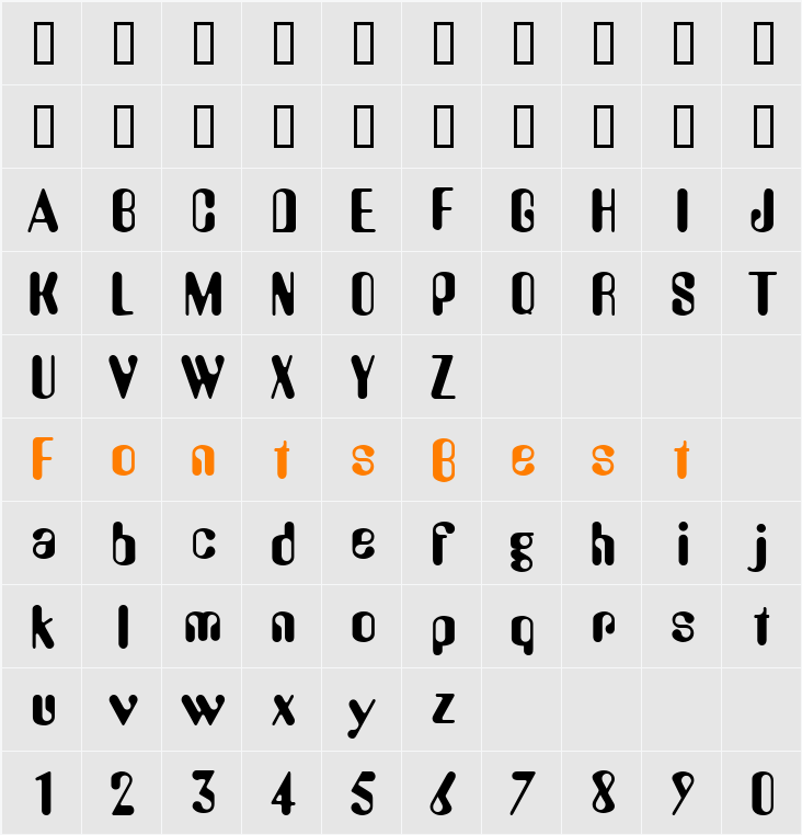 Amos Character Map