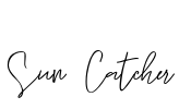 Sun Catcher Font Image