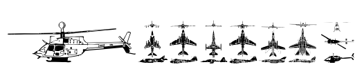 Aircraft Font Image