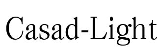 Casad-Light Font Image