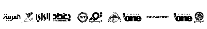 Arab TV logos Font Image