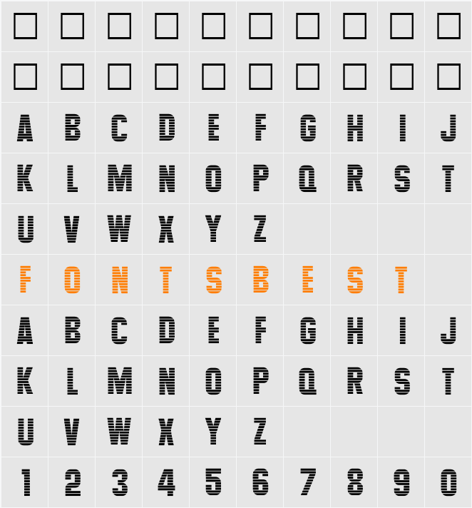 Maximus Character Map