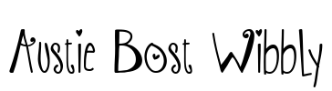 Austie Bost Wibbly Font Image