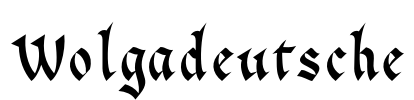 Wolgadeutsche Font Image