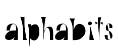 Alphabits Font Image