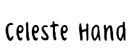 Celeste Hand Font Image