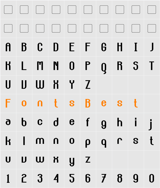 Carlton Character Map