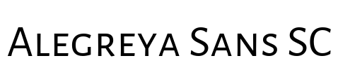 Alegreya Sans SC Font Image