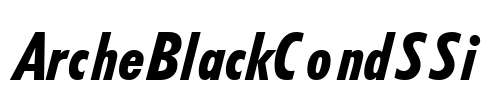 ArcheBlackCondSSi Font Image