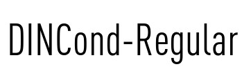 DINCond-Regular Font Image