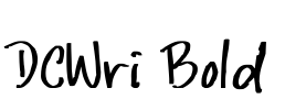 DCWri Bold Font Image