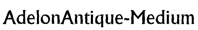 AdelonAntique-Medium Font Image