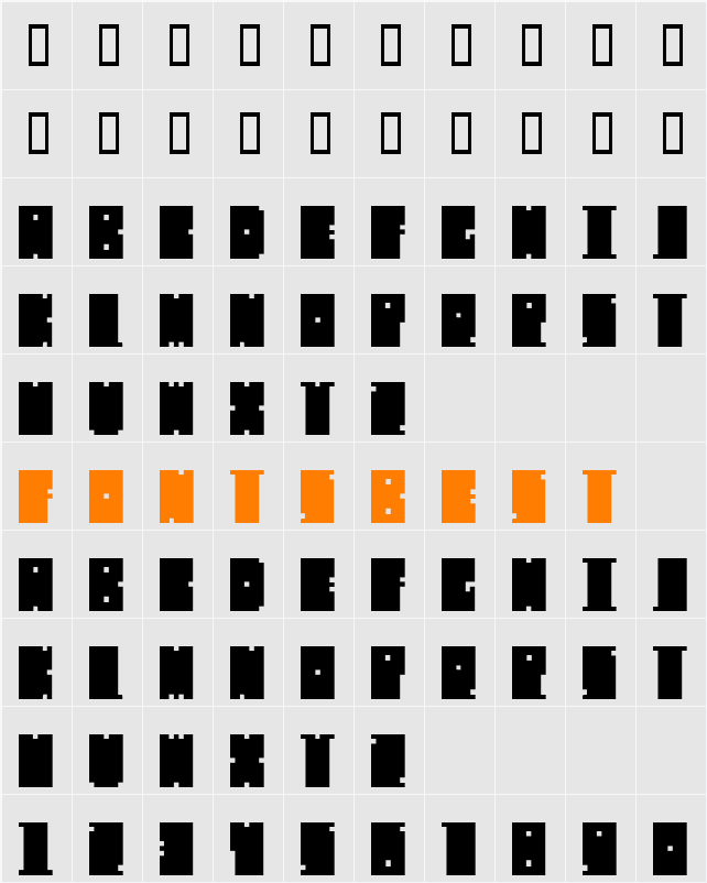 Mischstab Decibel Repulse Character Map