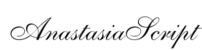 AnastasiaScript Font Image