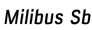 Milibus Sb Font Image