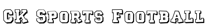 CK Sports Football Font Image