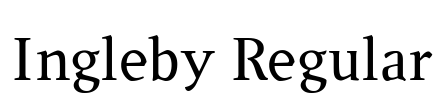 Ingleby Regular Font Image