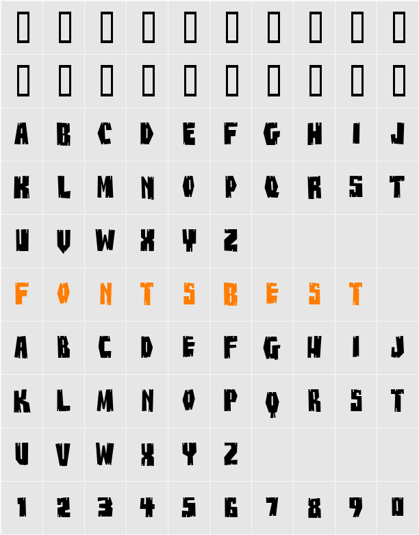 BuzzSaw Chipped AOE Character Map