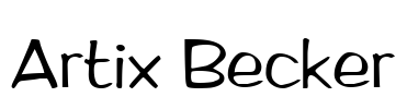 Artix Becker Font Image