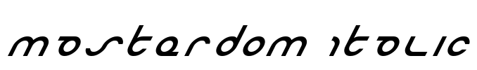 Masterdom Italic Font Image