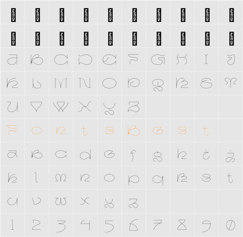 Insomnia Thin Character Map