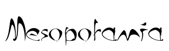 Mesopotamia Font Image