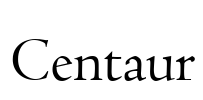 Centaur Font Image