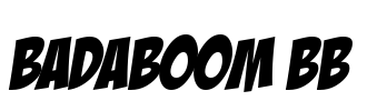 BadaBoom BB Font Image