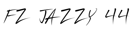 FZ JAZZY 44 Font Image