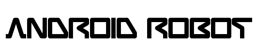 ANDROID ROBOT Font Image