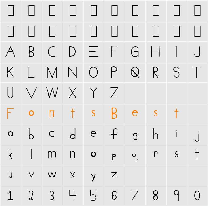 Cueue Character Map