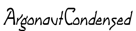 ArgonautCondensed Font Image