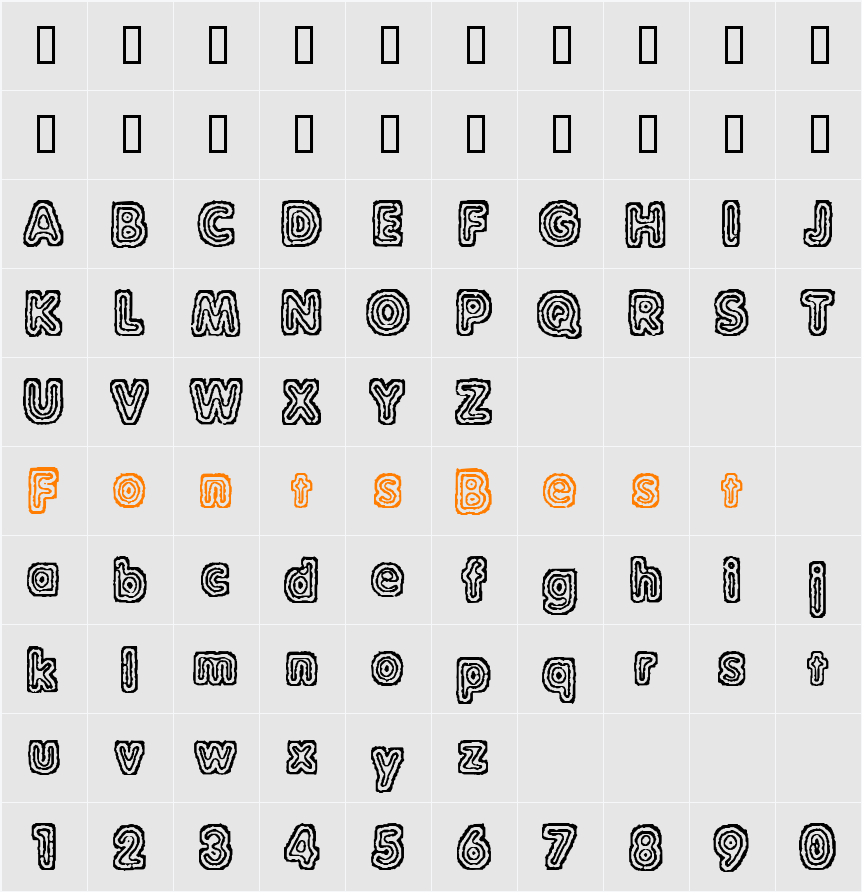 JI-Fating Character Map