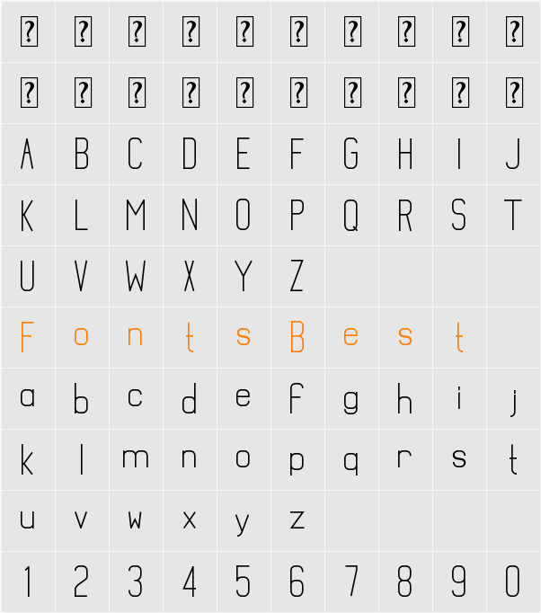 Mathematical Character Map