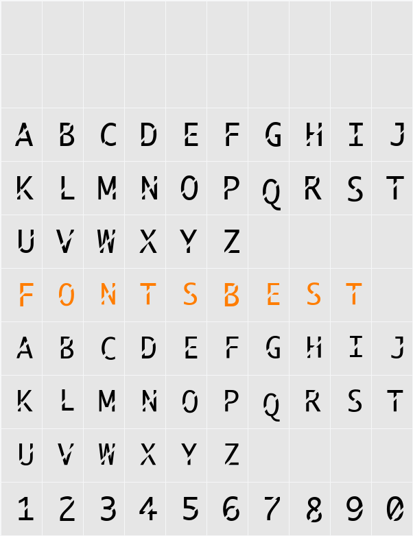 ABCThru Character Map