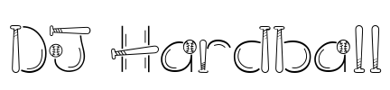 DJ Hardball Font Image