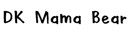 DK Mama Bear Font Image