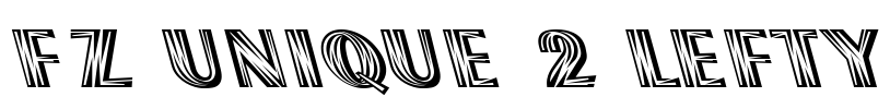 FZ UNIQUE 2 LEFTY Font Image