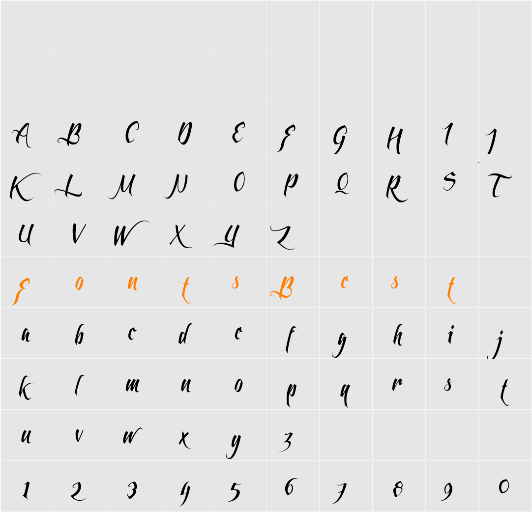 Feathergraphy Clean Character Map