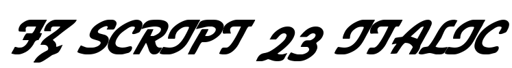 FZ SCRIPT 23 ITALIC