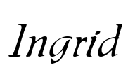 Ingrid Font Image