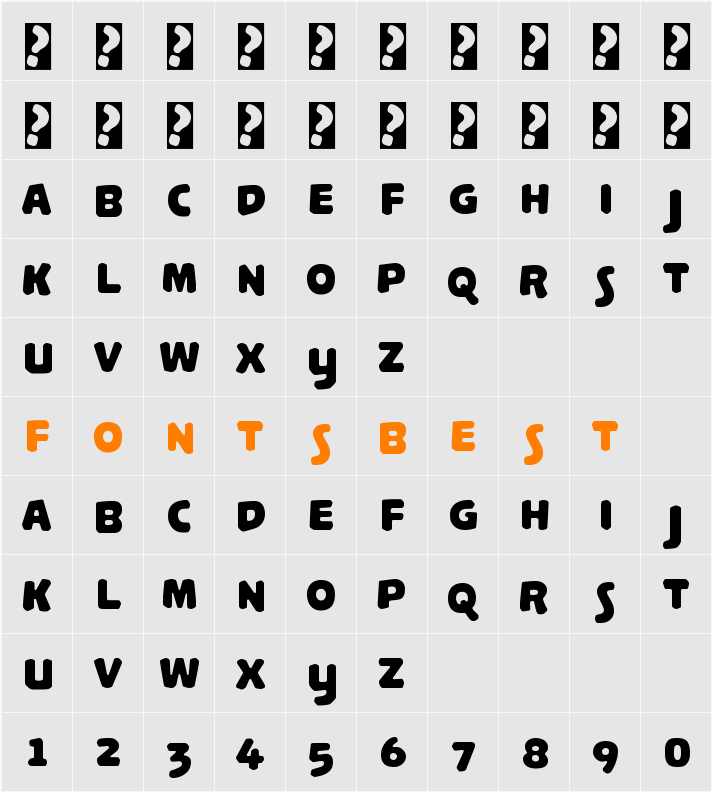 Palamecia Titling Character Map