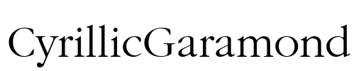 CyrillicGaramond