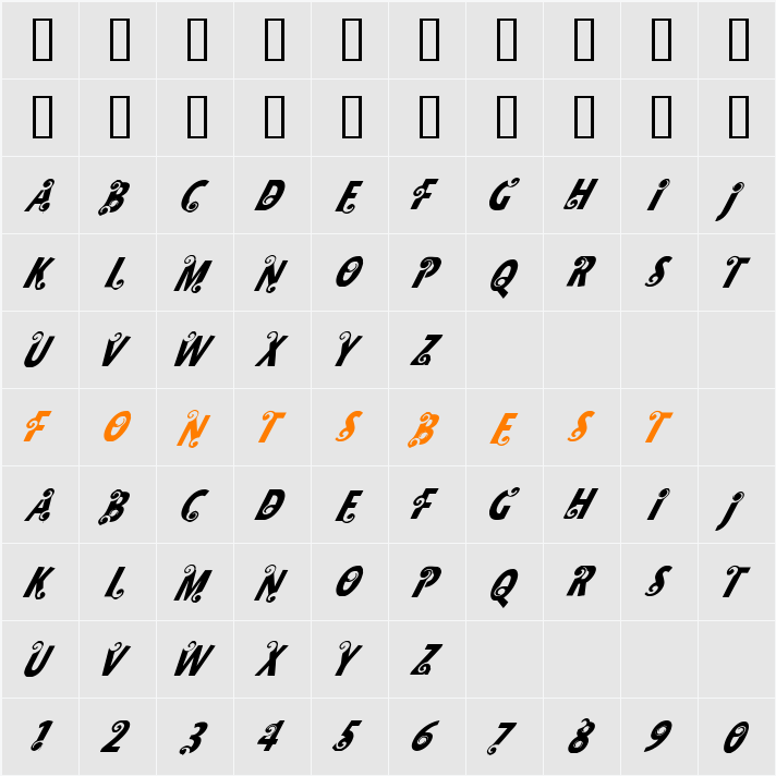 CF Milk Character Map