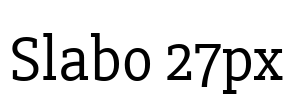 Slabo 27px Font Image