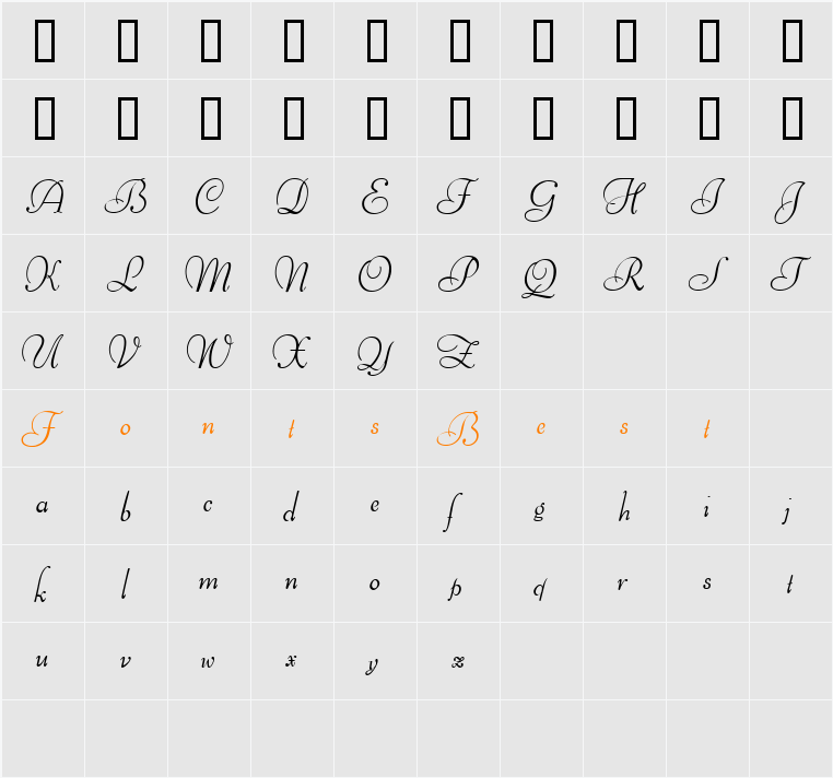 Ithuriel Demo Character Map