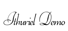 Ithuriel Demo Font Image